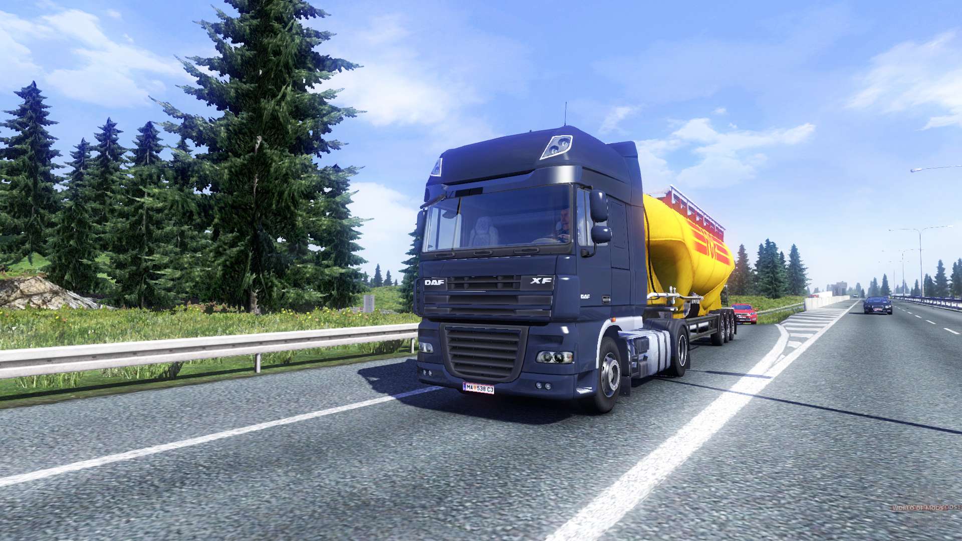 Как включить фары в Euro Truck Simulator 2?